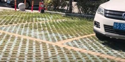 生态超疏水土作为路基，面层为长草的植草砖停车场，已正式盛开使用，并经受住了陆续大雨和台风的考验，使用成效极佳！#超疏水土#停车场#生态#路基#